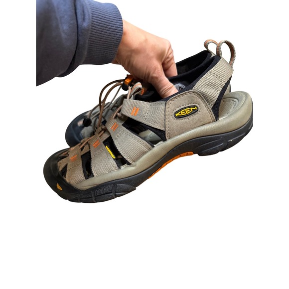 Keen Newport H2 Mens Waterproof Hiking Sandals Tan Orange Outdoor Shoes - Picture 12 of 16